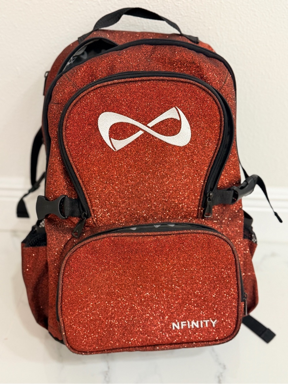 NFINITY Sparkle Orange-Red Backpack
